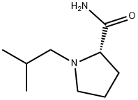 2-Pyrrolidinecarboxamide,1-(2-methylpropyl)-,(S)-(9CI) Struktur