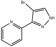 2-(4-bromo-1H-pyrazol-5-yl)pyridine(SALTDATA: FREE) Struktur