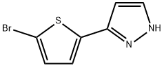 5-(5-BROMO-2-THIENYL)-1H-PYRAZOLE Struktur