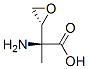 Oxiraneacetic acid, alpha-amino-alpha-methyl-, (R*,S*)- (9CI) Struktur