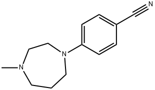 4-(4-METHYL-1,4-DIAZEPAN-1-YL)BENZONITRILE 97 Struktur