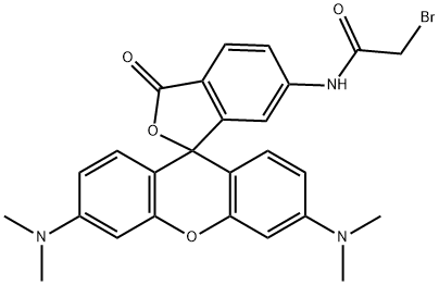 6-[Bromoacetamido]tetramethylrhodamine Struktur