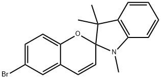 1,3,3-TRIMETHYLINDOLINO-6'-BROMOBENZOPYRYLOSPIRAN Struktur