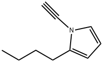 1H-Pyrrole, 2-butyl-1-ethynyl- (9CI) Struktur