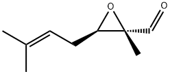 Oxiranecarboxaldehyde, 2-methyl-3-(3-methyl-2-butenyl)-, (2S,3R)- (9CI) Struktur