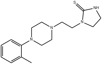 1-(2-(4-o-Tolyl-1-piperazinyl)ethyl)-1H-imidazolidinethione Struktur