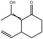 Cyclohexanone, 3-ethenyl-2-(1-hydroxyethylidene)- (9CI) Struktur