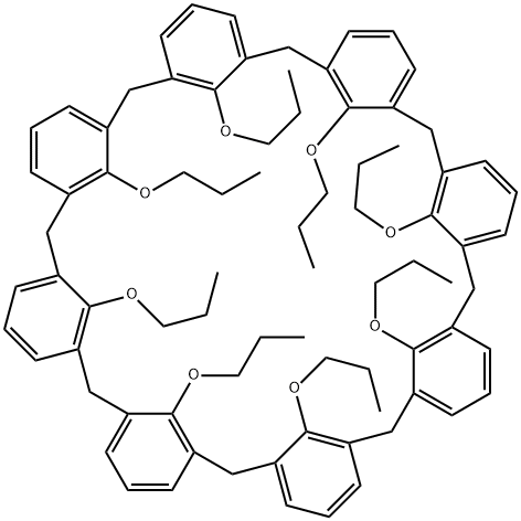 49,50,51,52,53,54,55,56-OCTAPROPOXYCALIX[8]ARENE Struktur