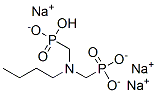 trisodium hydrogen [(butylimino)bis(methylene)]bisphosphonate Struktur