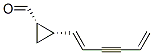 Cyclopropanecarboxaldehyde, 2-(1,5-hexadien-3-ynyl)-, [1S-[1alpha,2alpha(E)]]- (9CI) Struktur