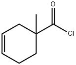 3-Cyclohexene-1-carbonyl chloride, 1-methyl- (8CI,9CI) Struktur