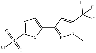 2-[1-METHYL-5-(TRIFLUOROMETHYL)PYRAZOL-3-YL]-THIOPHENE-5-SULFONYL CHLORIDE Struktur