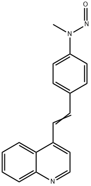 4-(4-N-METHYL-N-NITROSAMINOSTYRYL)QUINOLINE Struktur