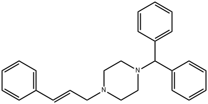 1-二苯甲基-4-(3-苯基-2-丙烯基)哌嗪, 16699-20-0, 結(jié)構(gòu)式