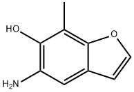 6-Benzofuranol,  5-amino-7-methyl- Struktur