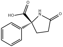 Proline,  5-oxo-2-phenyl- Struktur