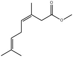 (Z)-3,7-Dimethyl-3,6-octadienoic acid methyl ester Struktur