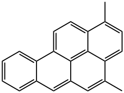 1,4-Dimethylbenzo[a]pyrene Struktur