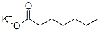potassium heptanoate Struktur