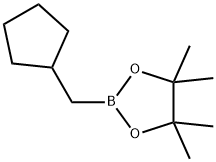 2-(cyclopentylMethyl)-4,4,5,5-tetraMethyl-1,3,2-dioxaborolane Struktur