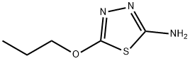 1,3,4-Thiadiazol-2-amine,  5-propoxy- Struktur