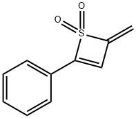 2-Methylene-4-phenyl-2H-thiete 1,1-dioxide Struktur