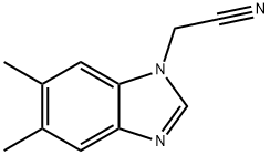 1H-Benzimidazole-1-acetonitrile,5,6-dimethyl-(9CI) Struktur