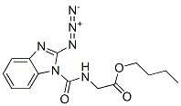 butyl N-[(2-azido-1H-benzimidazol-1-yl)carbonyl]glycinate Struktur