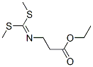 3-AMINO-N-[BIS(METHYLTHIO)METHYLEN]-PROPIONIC ACID ETHYL ESTER Struktur