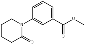 3-(2-OXO-PIPERIDIN-1-YL)-BENZOIC ACID METHYL ESTER Struktur