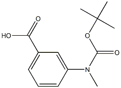 3-(N-TERT-BUTOXYCARBONYL-N-METHYLAMINO)BENZOIC ACID Struktur