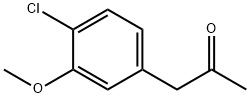 2-Propanone, 1-(4-chloro-3-methoxyphenyl)- Struktur