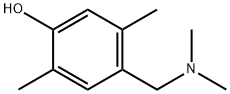 2,5-Dimethyl-4-dimethylaminomethylphenol Struktur