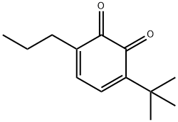 3,5-Cyclohexadiene-1,2-dione, 3-(1,1-dimethylethyl)-6-propyl- (9CI) Struktur