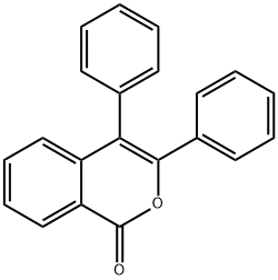 3,4-diphenylisochromen-1-one Struktur