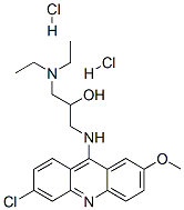 1-[(6-chloro-2-methoxyacridin-9-yl)amino]-3-(diethylamino)propan-2-ol dihydrochloride Struktur