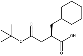 (R)-4-TERT-BUTOXY-2-(CYCLOHEXYLMETHYL)-4-OXOBUTANOIC ACID Struktur