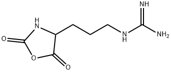 [3-(2,5-dioxo-4-oxazolidinyl)propyl]guanidine Struktur