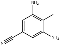 Benzonitrile, 3,5-diamino-4-methyl- (9CI) Struktur