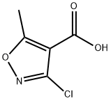 4-Isoxazolecarboxylicacid,3-chloro-5-methyl-(8CI,9CI) Struktur