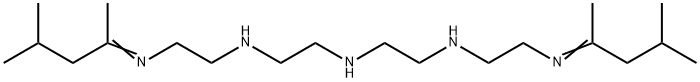 1,13-Bis(1,3-dimethylbutylidene)-1,4,7,10,13-pentaazatridecane Struktur