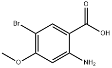 2-アミノ-5-ブロモ-4-メトキシ安息香酸 化學構(gòu)造式