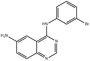 N4-(3-BROMO-PHENYL)-QUINAZOLINE-4,6-DIAMINE Struktur