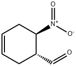 3-Cyclohexene-1-carboxaldehyde, 6-nitro-, (1R-trans)- (9CI) Struktur