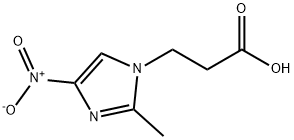 2-Methyl-5-nitro-1-imidazolepropinoic acid Struktur