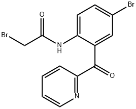 2-bromo-N-[4-bromo-2-(pyridin-2-ylcarbonyl)phenyl]acetamide Struktur