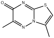 3,6-Dimethyl-7H-[1,3]thiazol[3,2-b][1,2,4]triazin-7-one Struktur