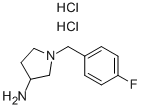 1-(4-FLUORO-BENZYL)-PYRROLIDIN-3-YLAMINE DIHYDROCHLORIDE Struktur