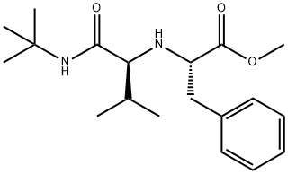 L-Phenylalanine, N-[1-[[(1,1-dimethylethyl)amino]carbonyl]-2-methylpropyl]-, methyl ester, (S)- (9CI) Struktur