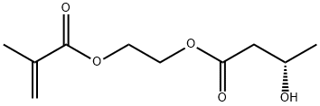 2-(2-METHYL-2-PROPENOYLOXY)ETHYL 3-HYDROXYBUTANOATE Struktur